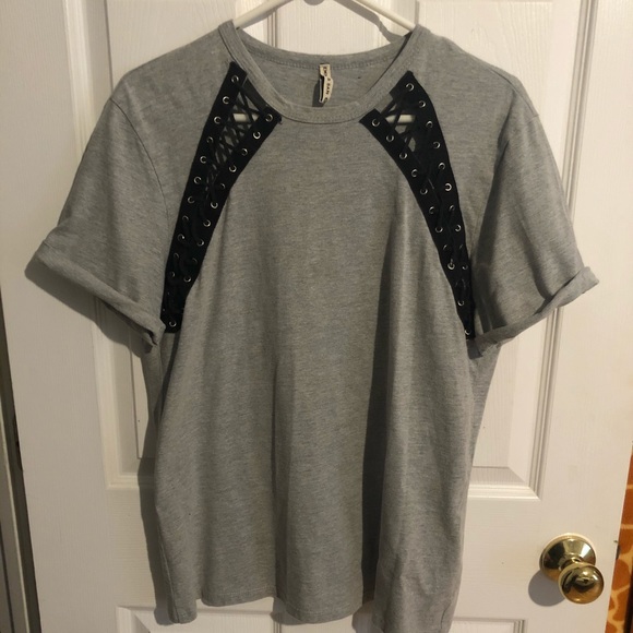 LF Tops - Oversized Gray Tee